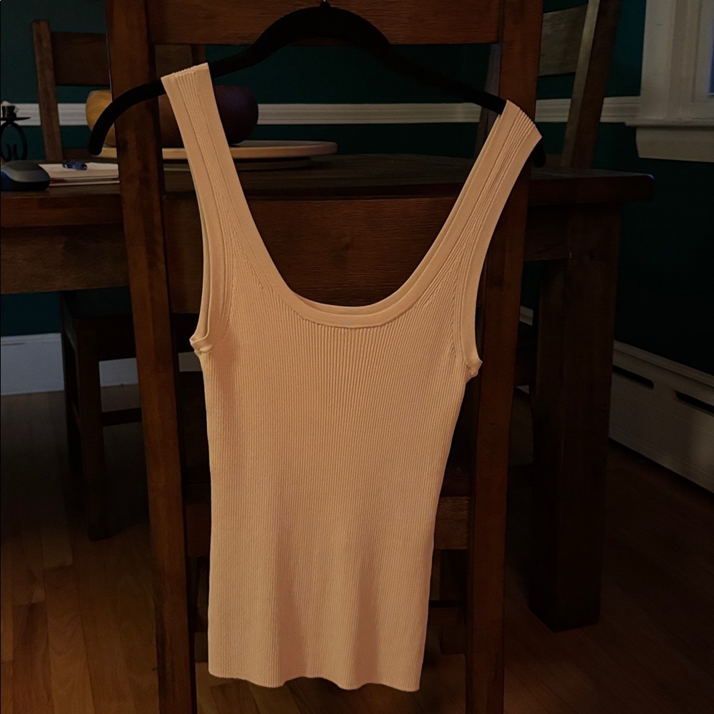 Zimmermann gold Ribbed Tank Top, small